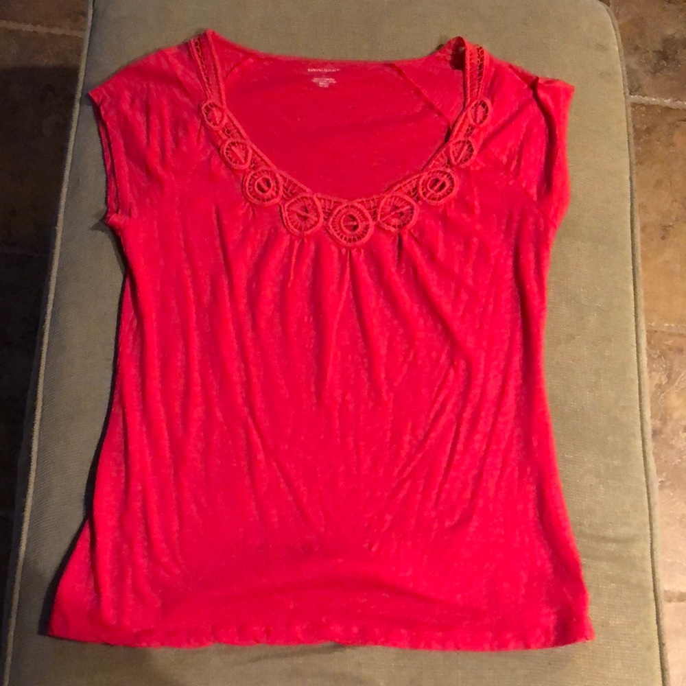 Banana Republic nice coral colored shirt